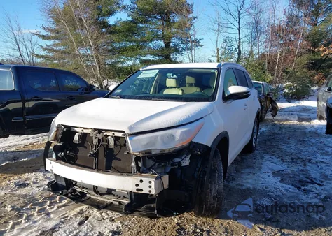 2015 Toyota Highlander Limited V6 из США, поврежденный, VIN 5TDDKRFH1FS073431